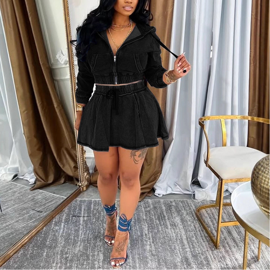 Women's casual skirt suit
