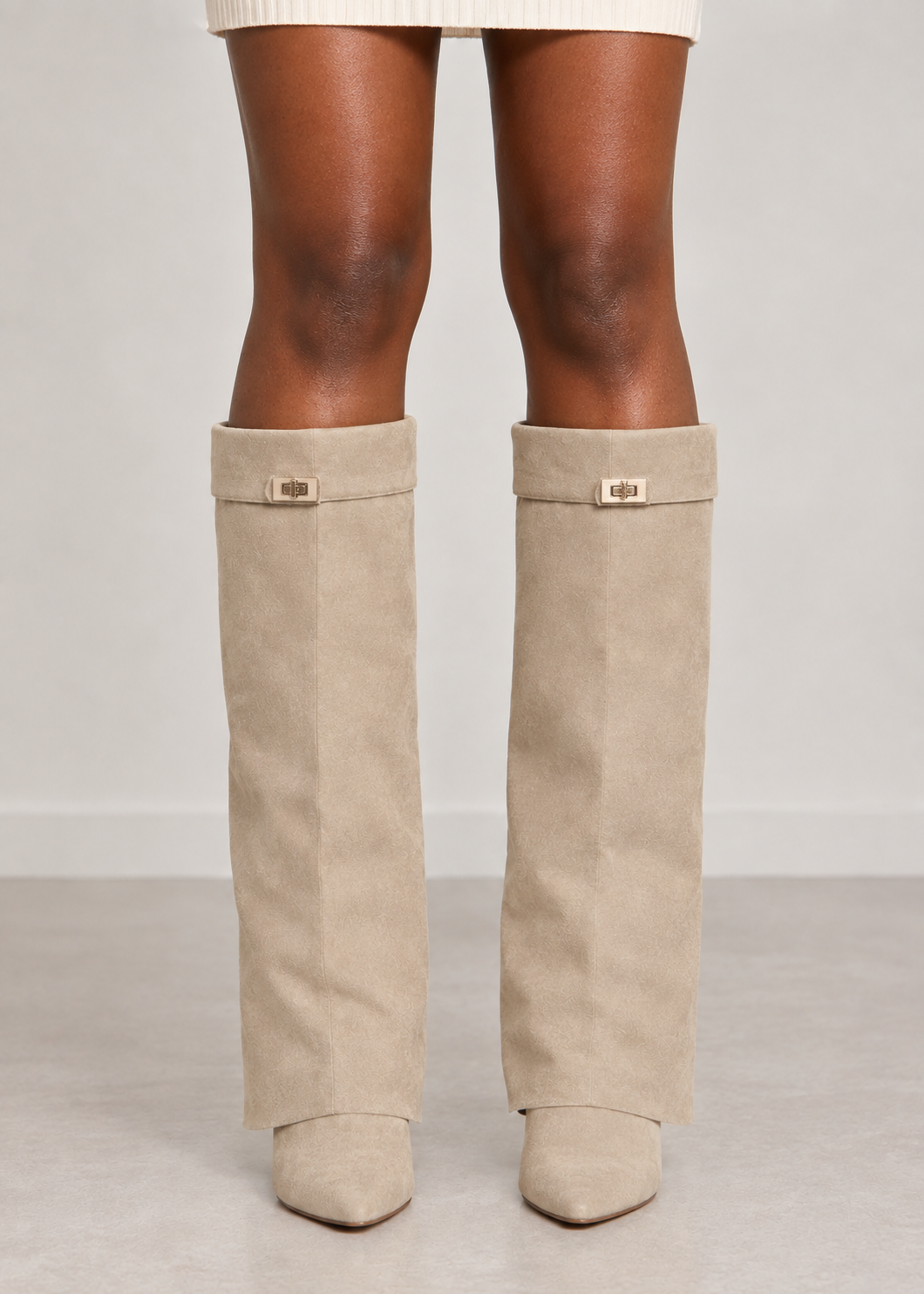 Women's Metal Buckle Boots
