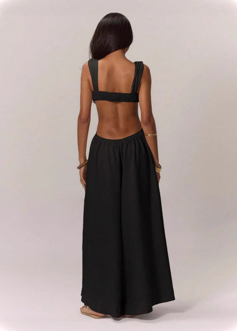 Lace-up Straps Trendy Jumpsuit