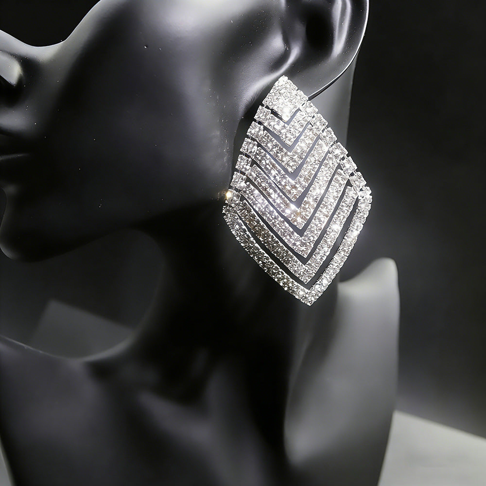 Luxurious Full-diamond Earrings