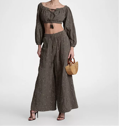 Sage Leaf Boho Co‑Ord Set