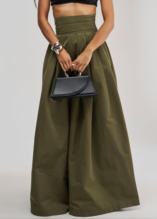 High-waisted Wide-leg Trousers
