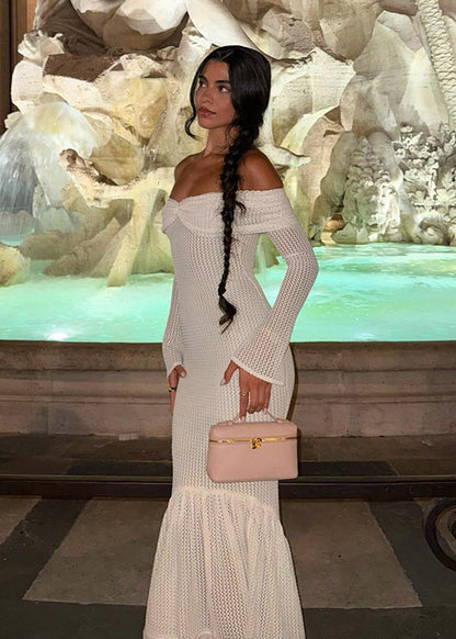 Sexy Open-knit Vacation-style Dress