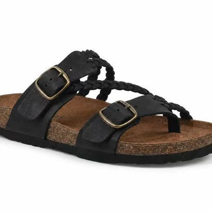 Woven Multi-strap Platform Beach Sandals