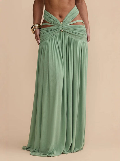 Cutout Halter 2PC Maxi Set