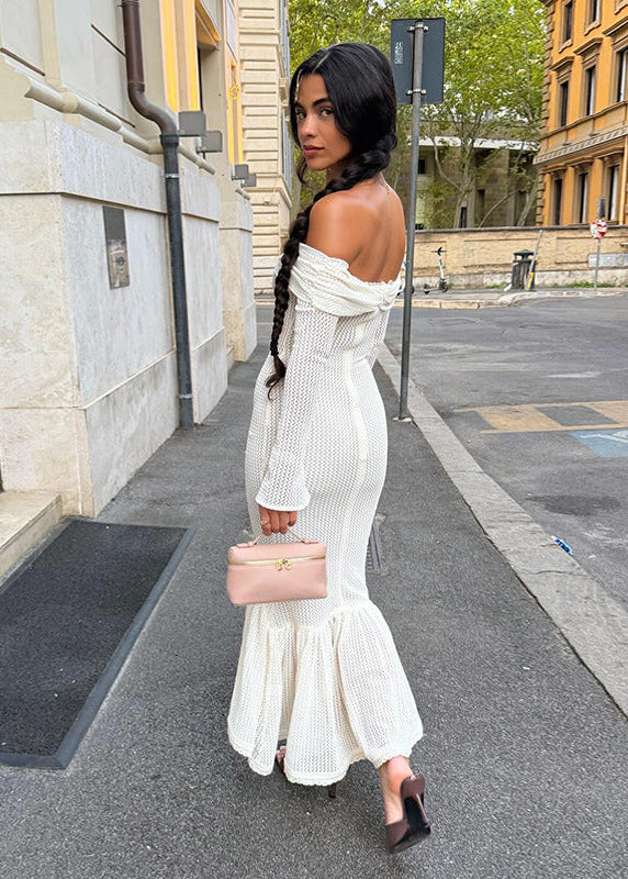 Sexy Open-knit Vacation-style Dress