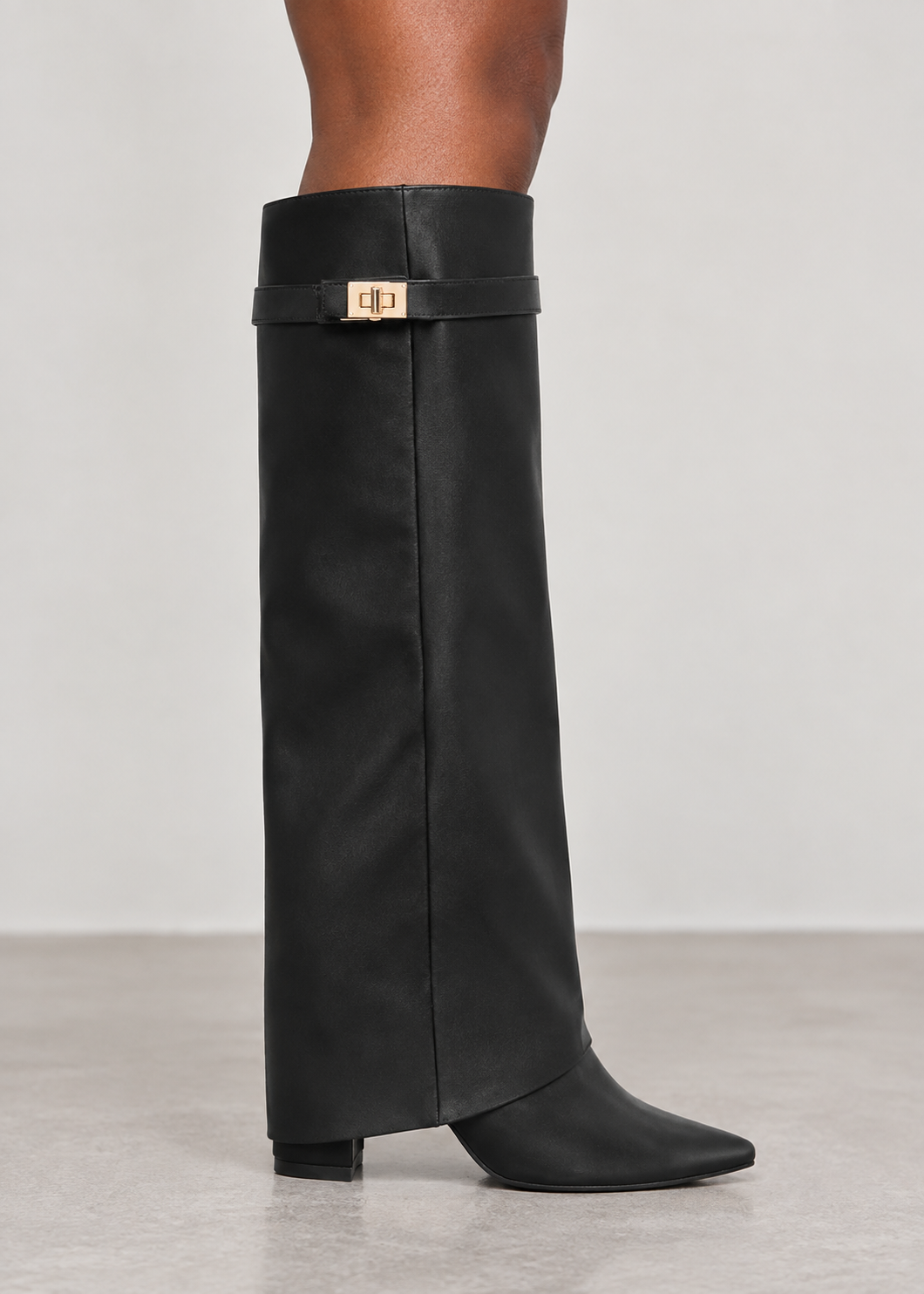 Women's Metal Buckle Boots