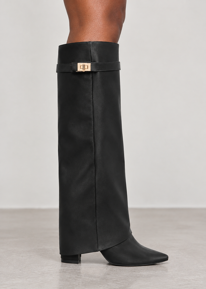 Women's Metal Buckle Boots