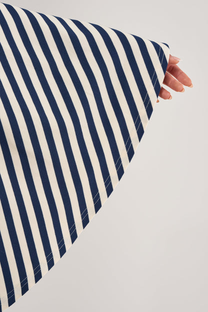 Statement Flare Sleeve Striped Top