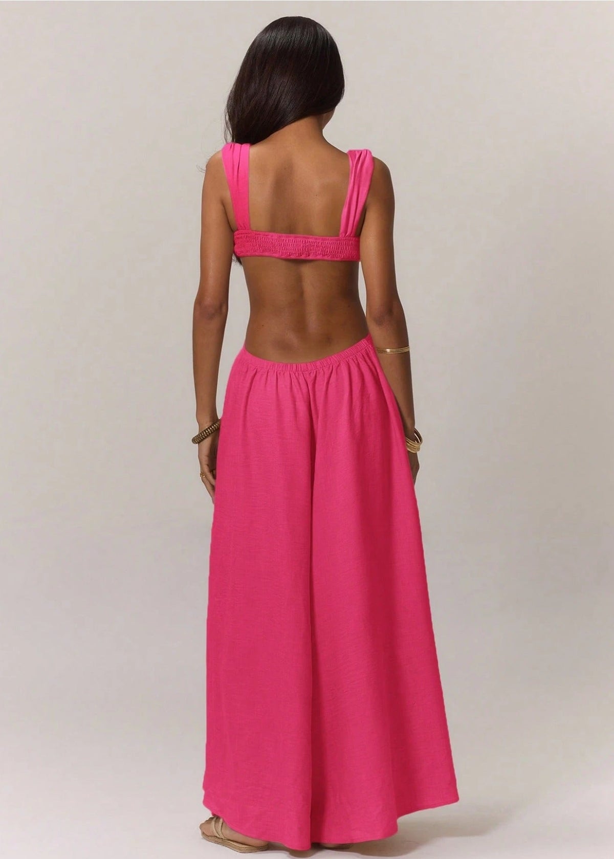Lace-up Straps Trendy Jumpsuit