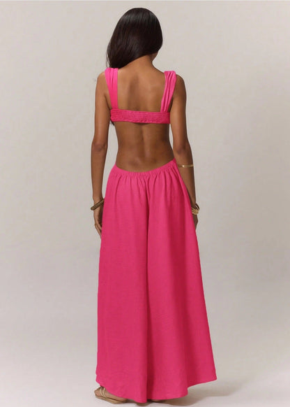 Lace-up Straps Trendy Jumpsuit