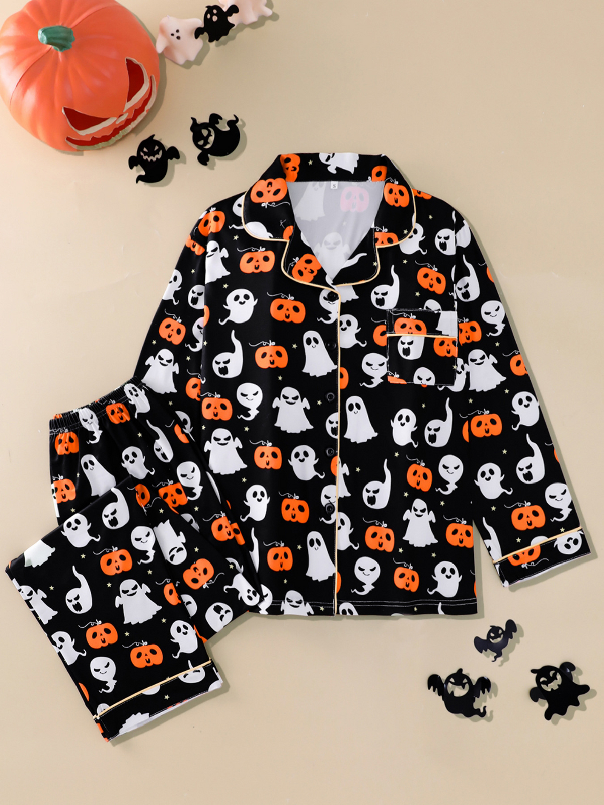 2026 New Halloween Women's Collared Loungewear