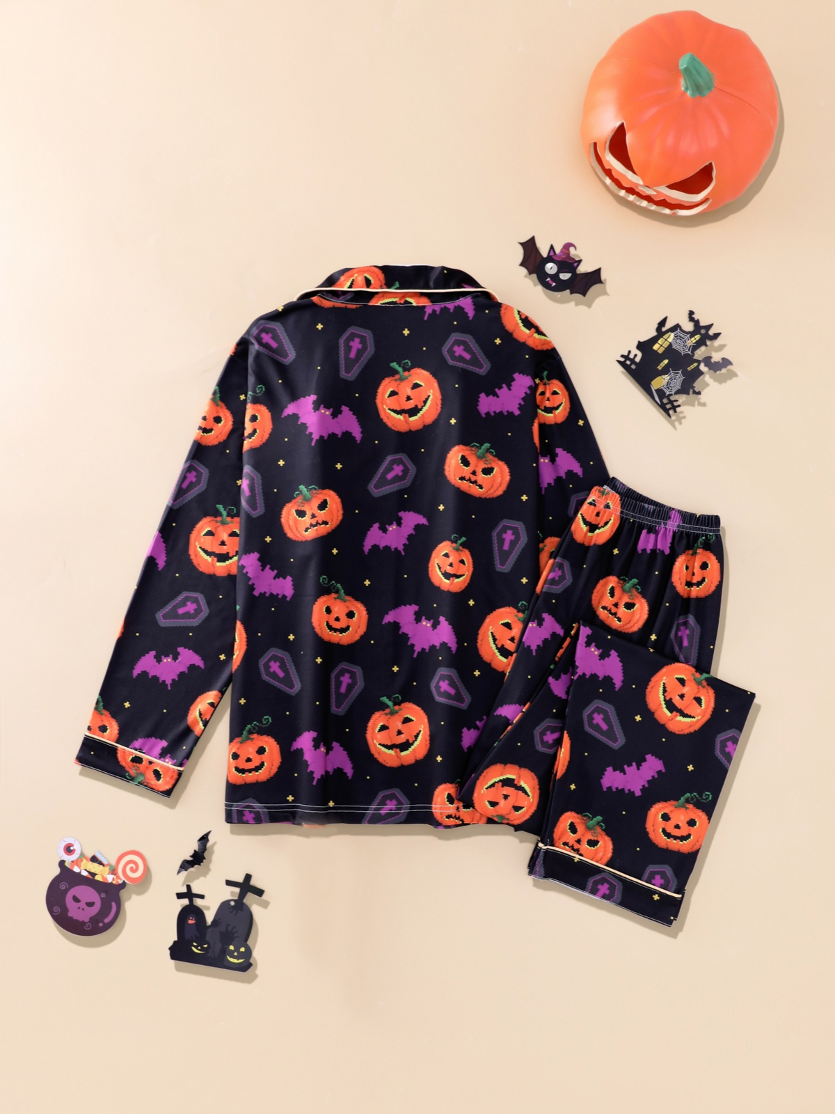 2026 New Halloween Women's Collared Loungewear