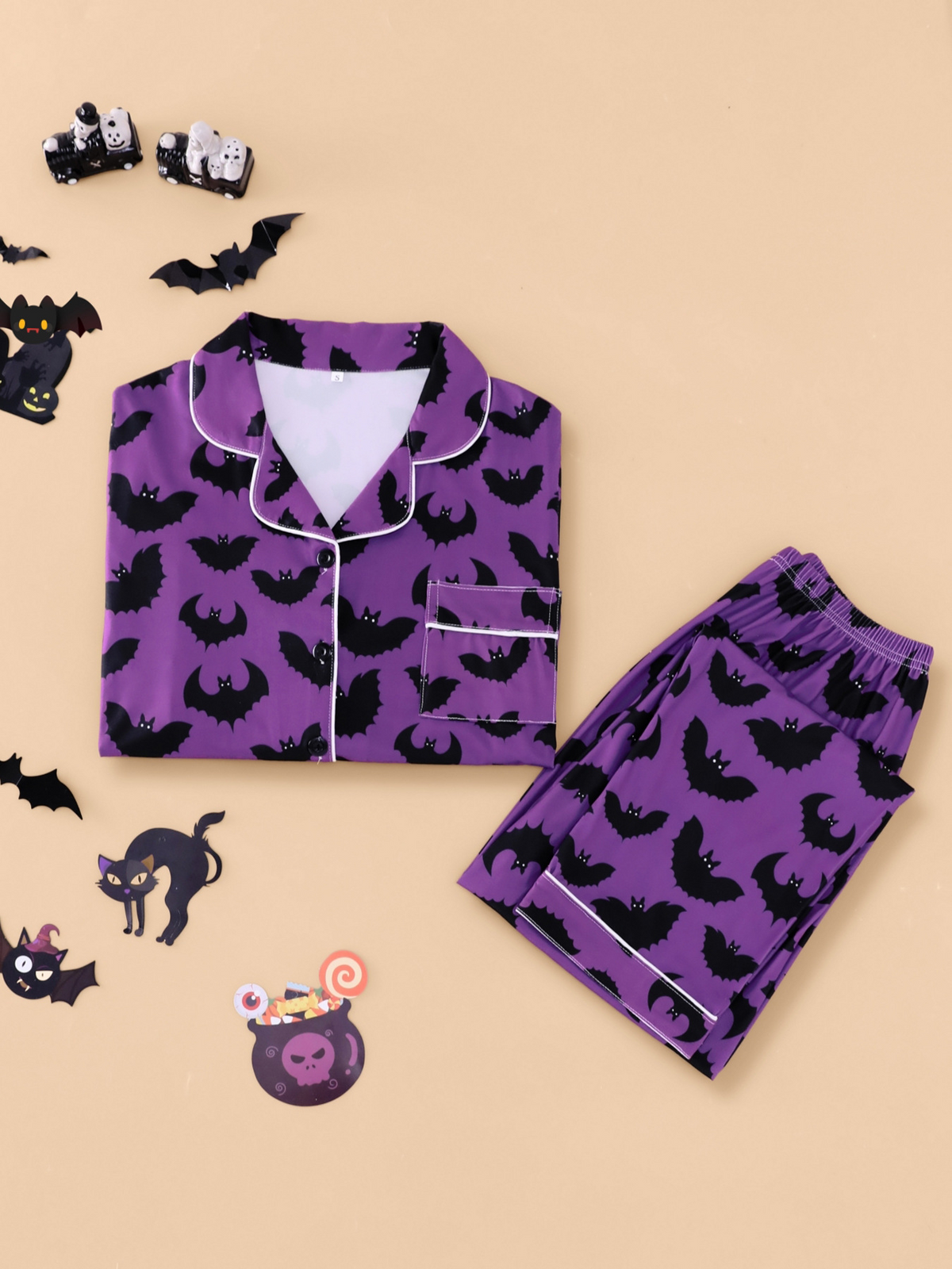 2026 New Halloween Women's Collared Loungewear