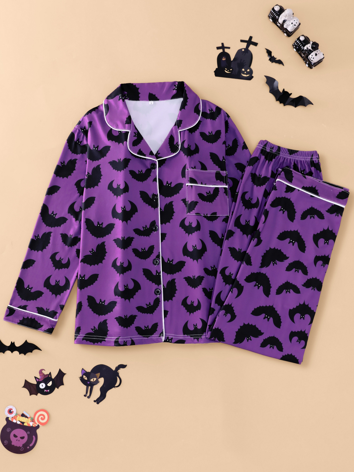 2026 New Halloween Women's Collared Loungewear