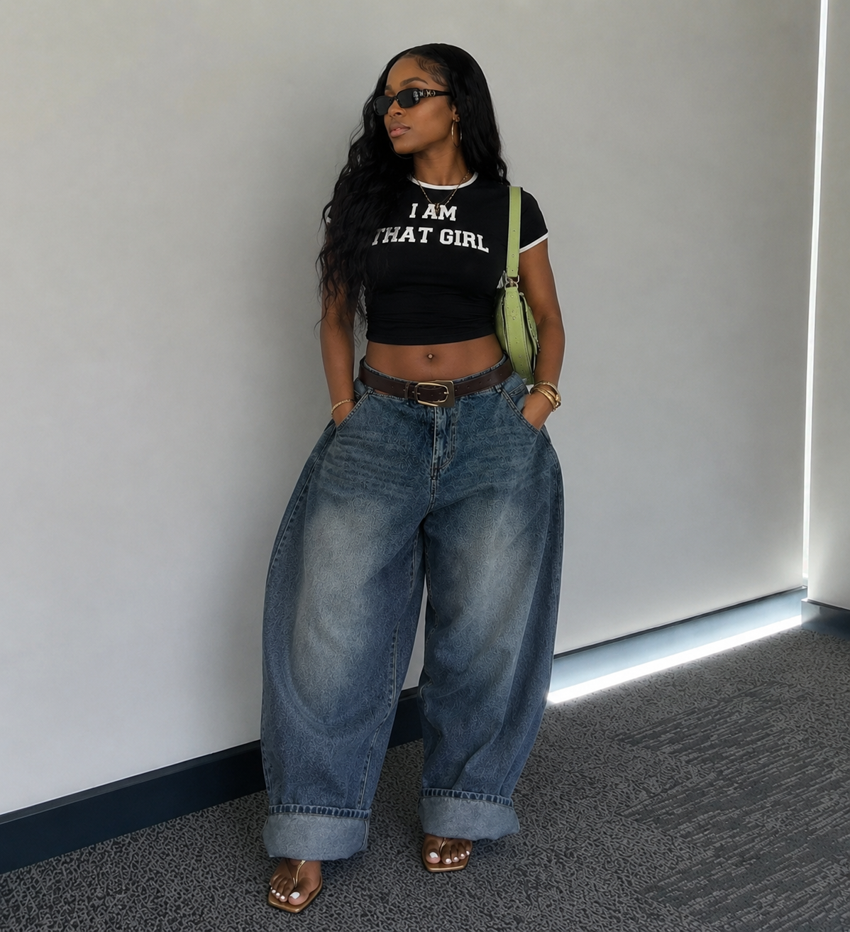 Baggy Balloon Wide-Leg Jeans