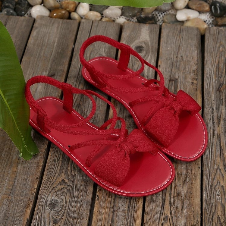 Bow-tie Open-toe Sandals