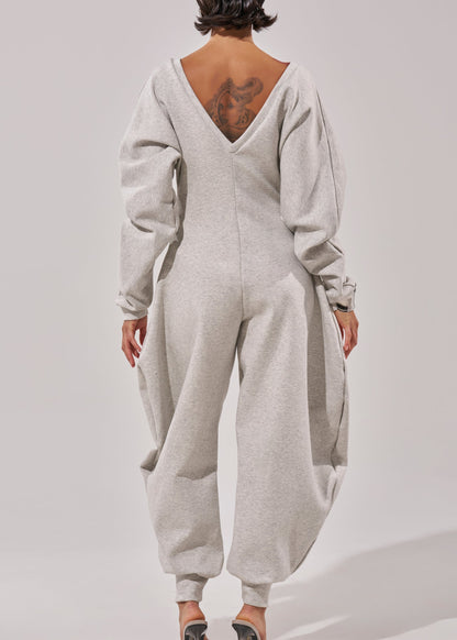 Comfortable Long-sleeve Jumpsuit