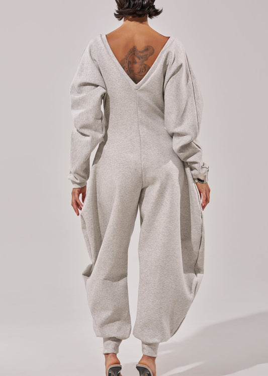 Comfortable Long-sleeve Jumpsuit