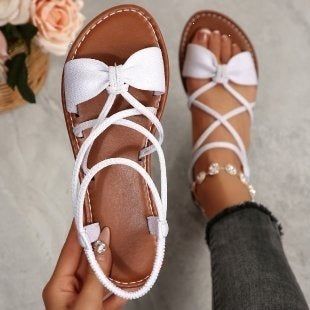 Bow-tie Open-toe Sandals