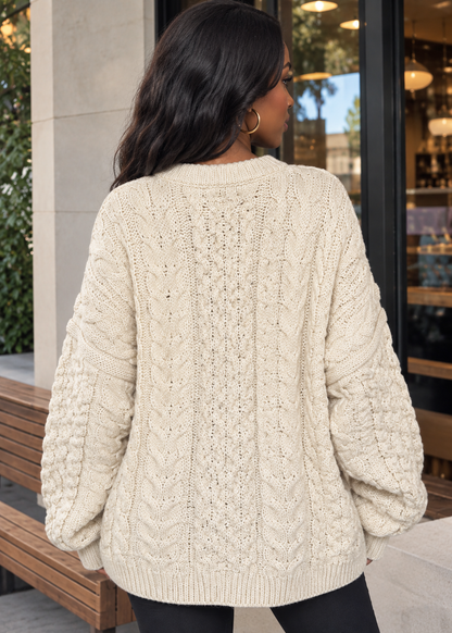Stylish Loose-fit Knit Sweater