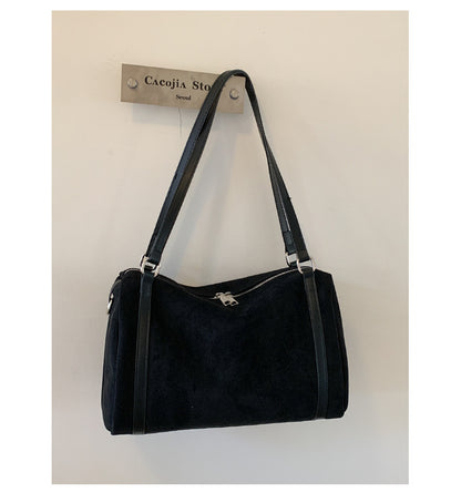 Versatile Suede Large Capacity Shoulder Bag
