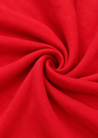 Elegant Pleated Long-sleeved Solid Color Backless Dress