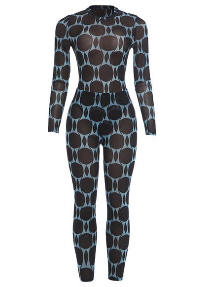 Sexy Sheer Form-fitting Pants Set