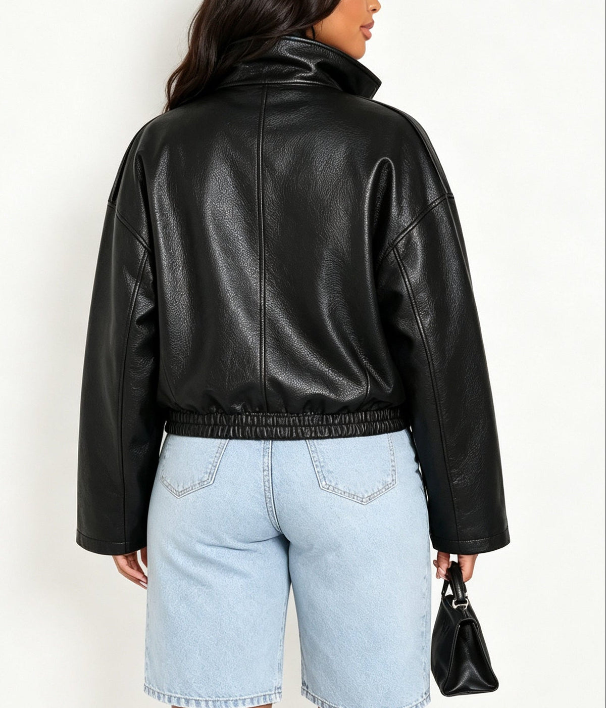 Women's Leather Aviator Jacket
