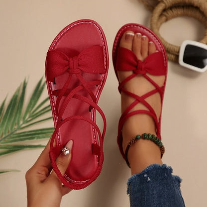 Bow-tie Open-toe Sandals