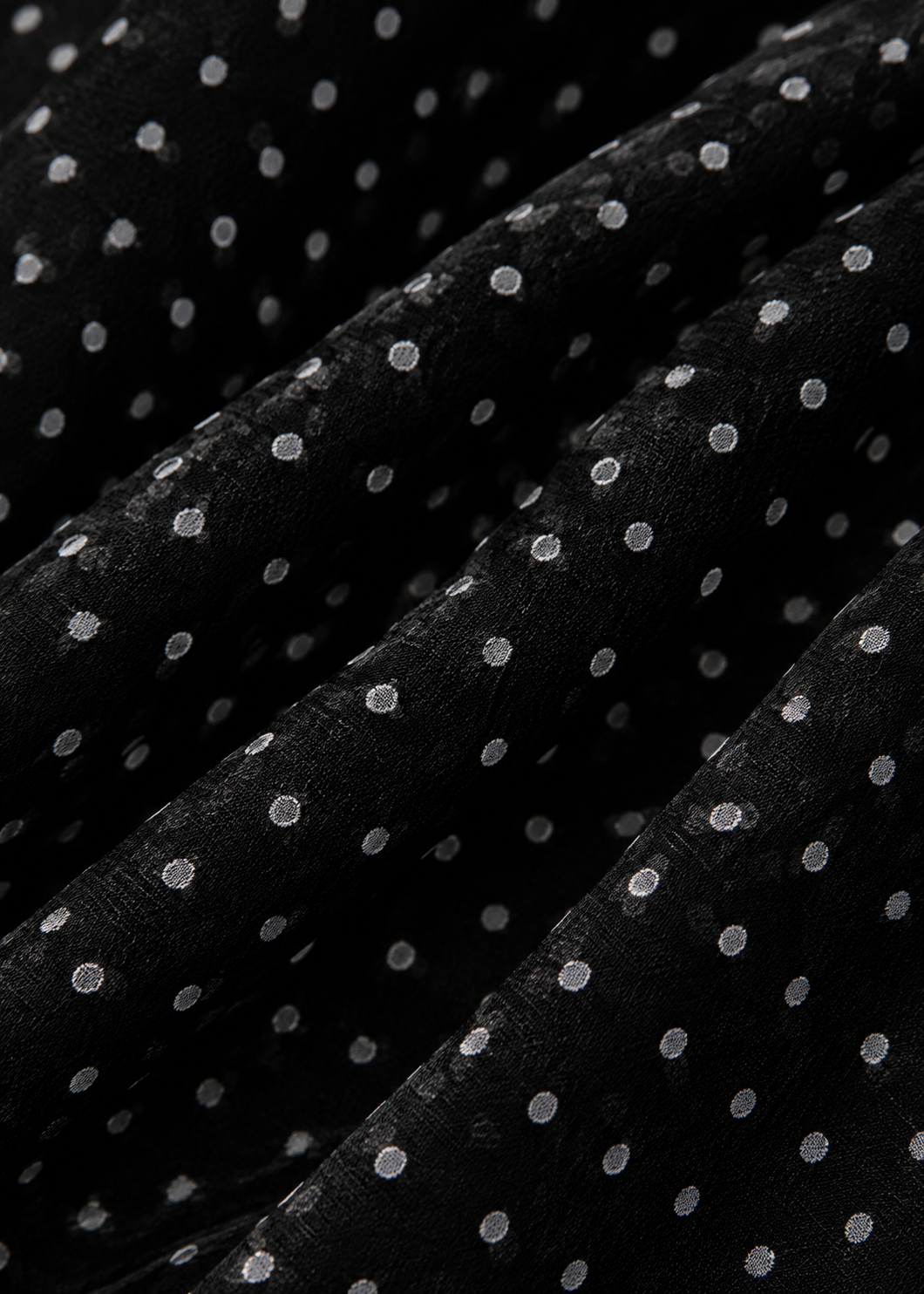 Stylish Polka-Dot Shirt with Bow Detail And Matching Long Skirt Set
