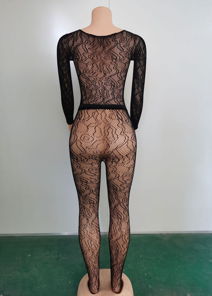 Sexy Cut-out Mesh Bodysuit