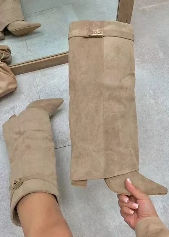 Women's Metal Buckle Boots
