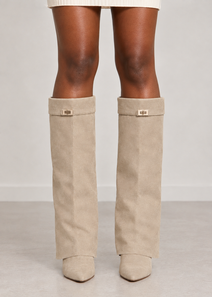 Women's Metal Buckle Boots