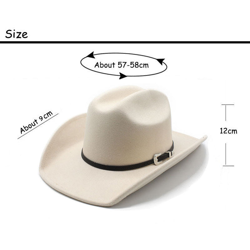 Felt Western Cowboy Hat（Without Belt）