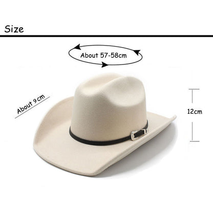 Felt Western Cowboy Hat（Without Belt）