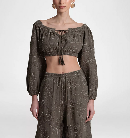 Sage Leaf Boho Co‑Ord Set