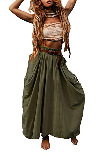 Bohemian Style Flowy Skirt