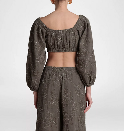 Sage Leaf Boho Co‑Ord Set