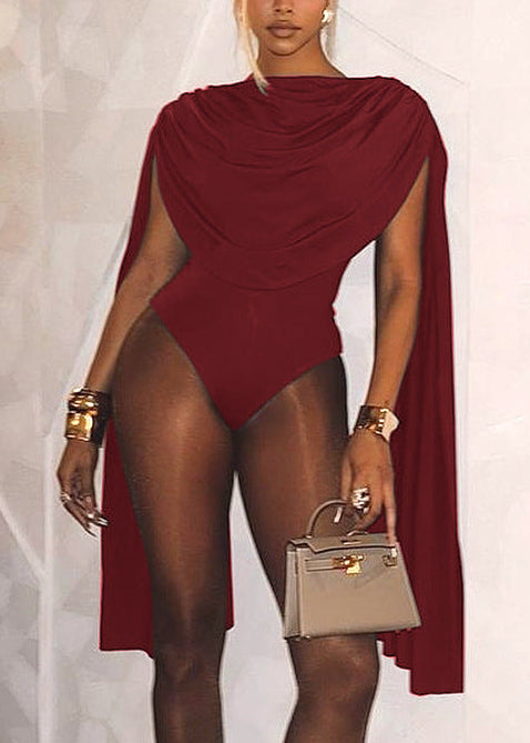 Sexy Bodysuit With A Sway Neck