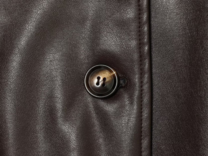 Padded-shoulder Trench-style Jacket