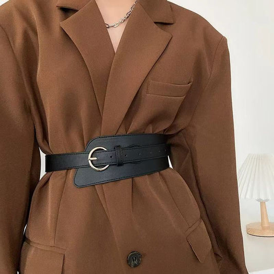 Retro-style PU Leather Belt