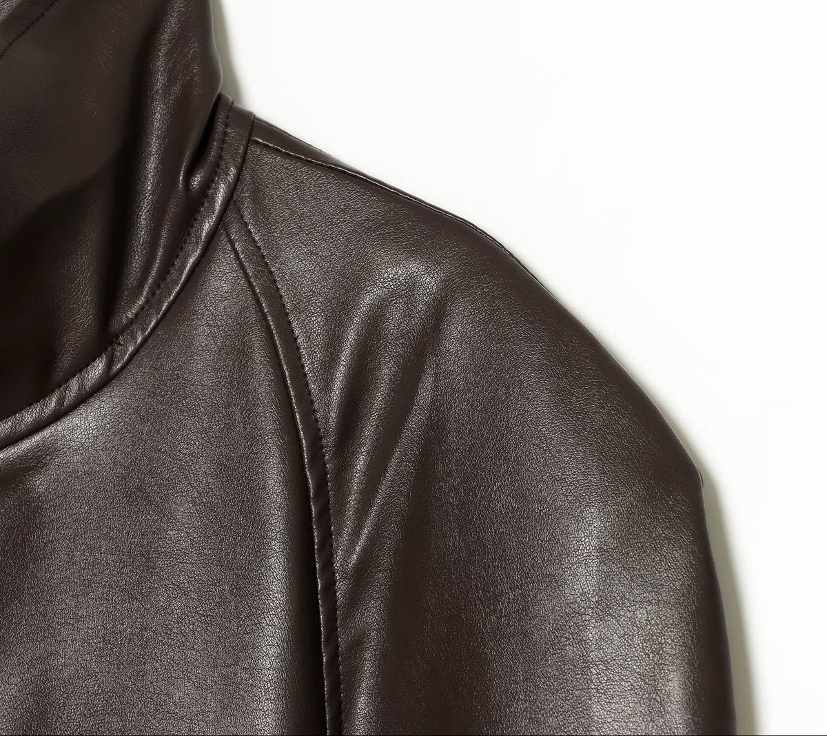Padded-shoulder Trench-style Jacket