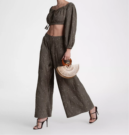 Sage Leaf Boho Co‑Ord Set