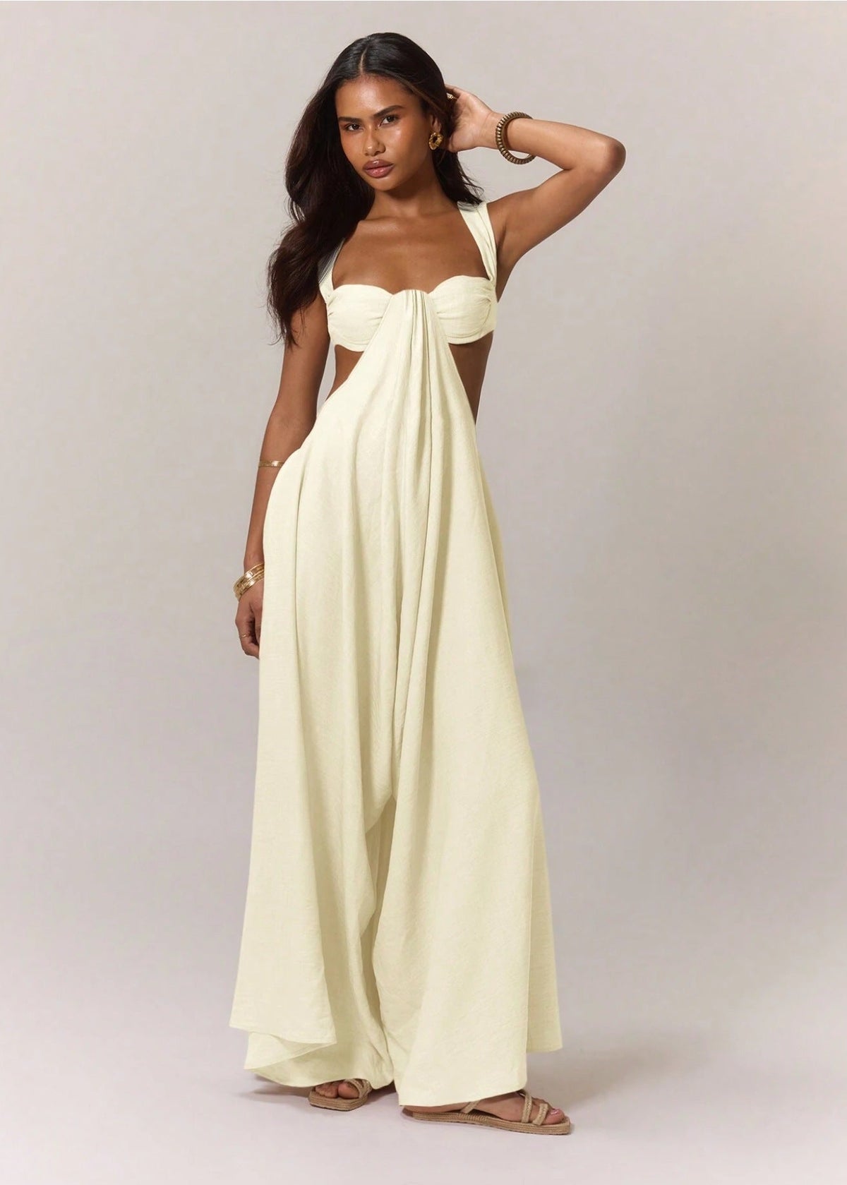 Lace-up Straps Trendy Jumpsuit