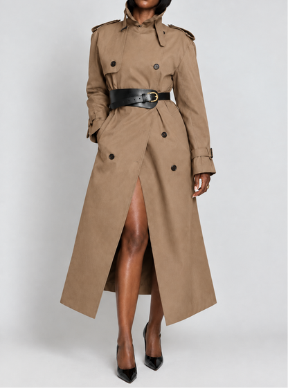 British Style Over-the-knee Coat