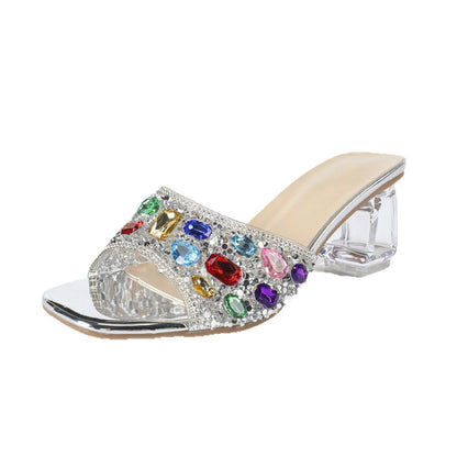 2026 New Sparkling Rhinestone Platform Sandals