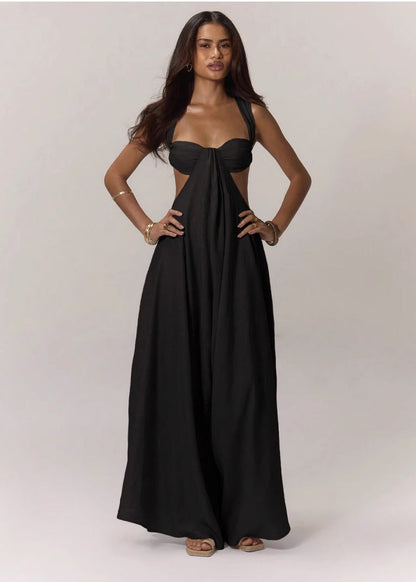 Lace-up Straps Trendy Jumpsuit
