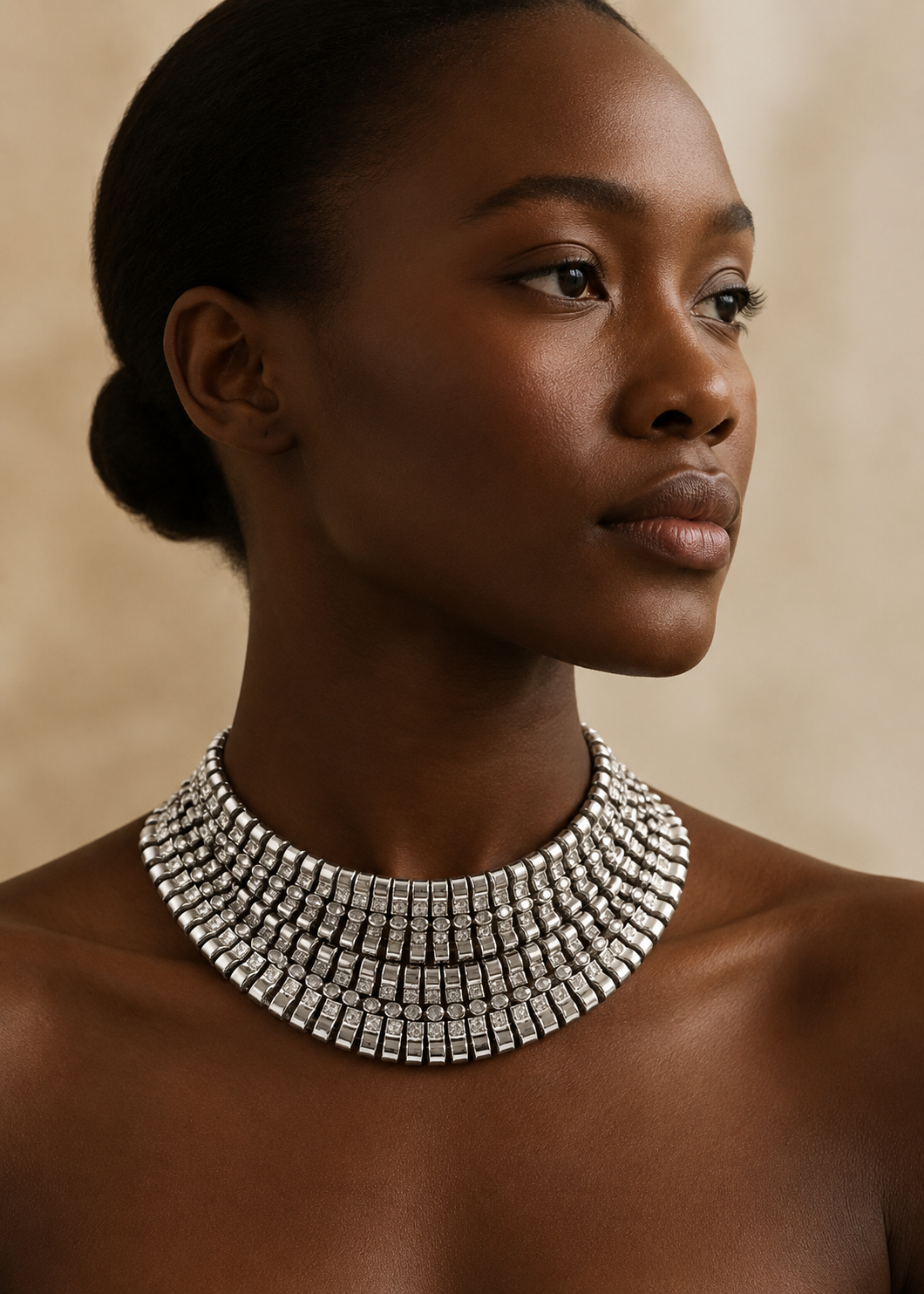 Luxurious Wide-band Necklace