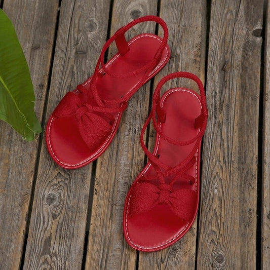 Bow-tie Open-toe Sandals